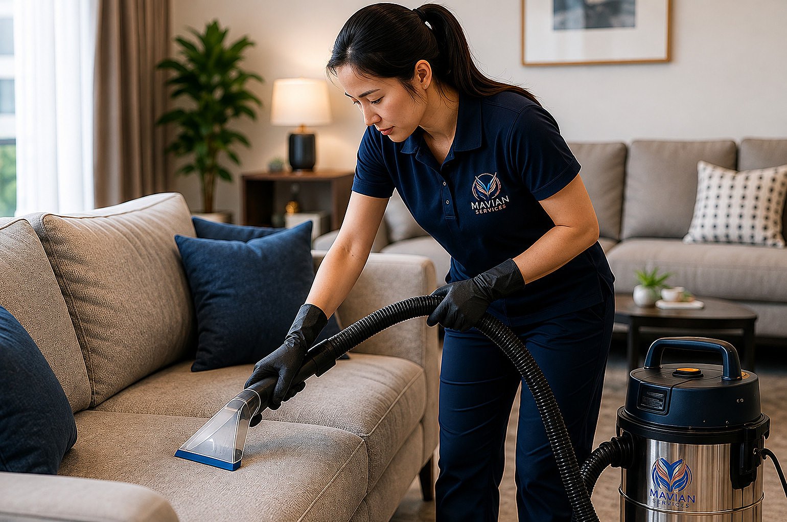 Mavian cleaner at work